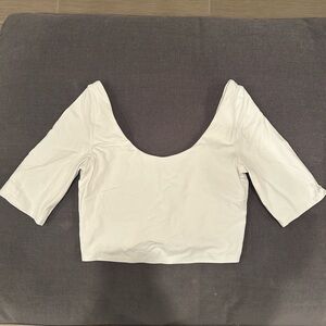 Athleta White Crop Top